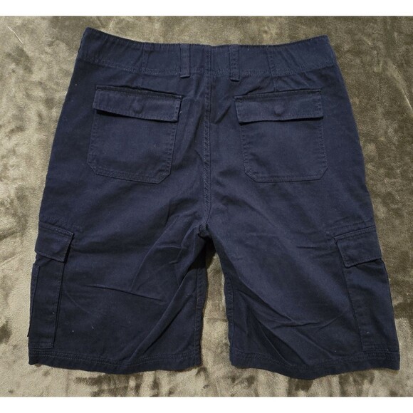 Men's American Rag Cargo Shorts 11" Long Snap Pockets Black Red 2 Pairs Size 32 - Picture 4 of 6